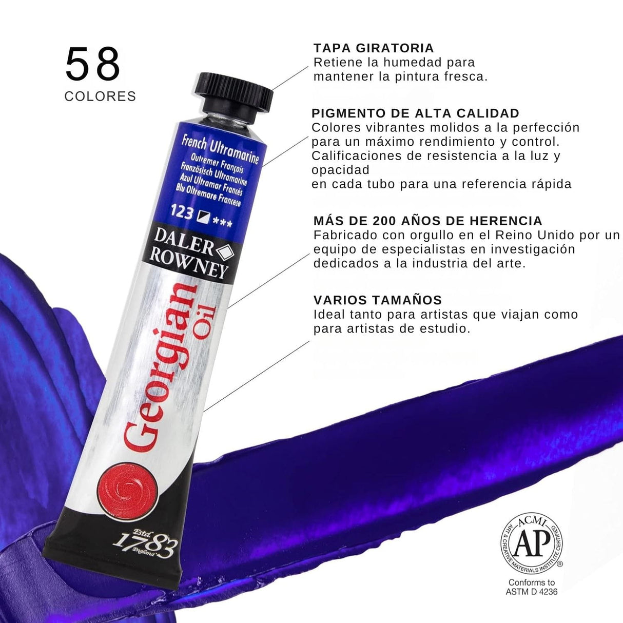 Daler Rowney - Set 10 Óleos Georgian 22 ml