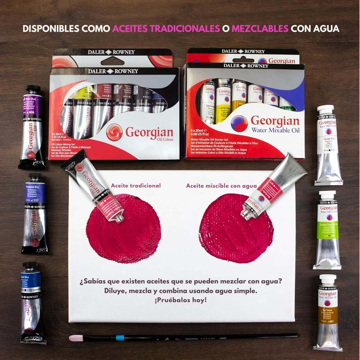 Daler Rowney - Set 10 Óleos Georgian 22 ml