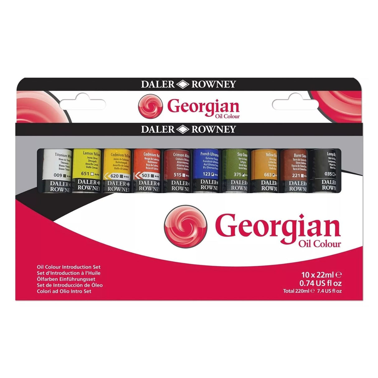 Daler Rowney - Set 10 Óleos Georgian 22 ml