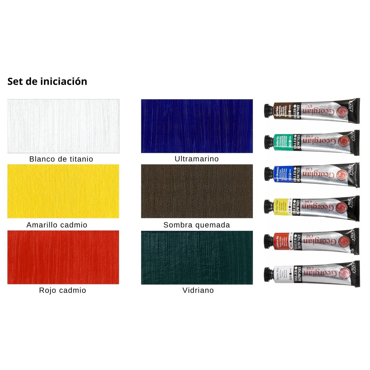 Daler Rowney - Set 6 Óleos Georgian 22 ml