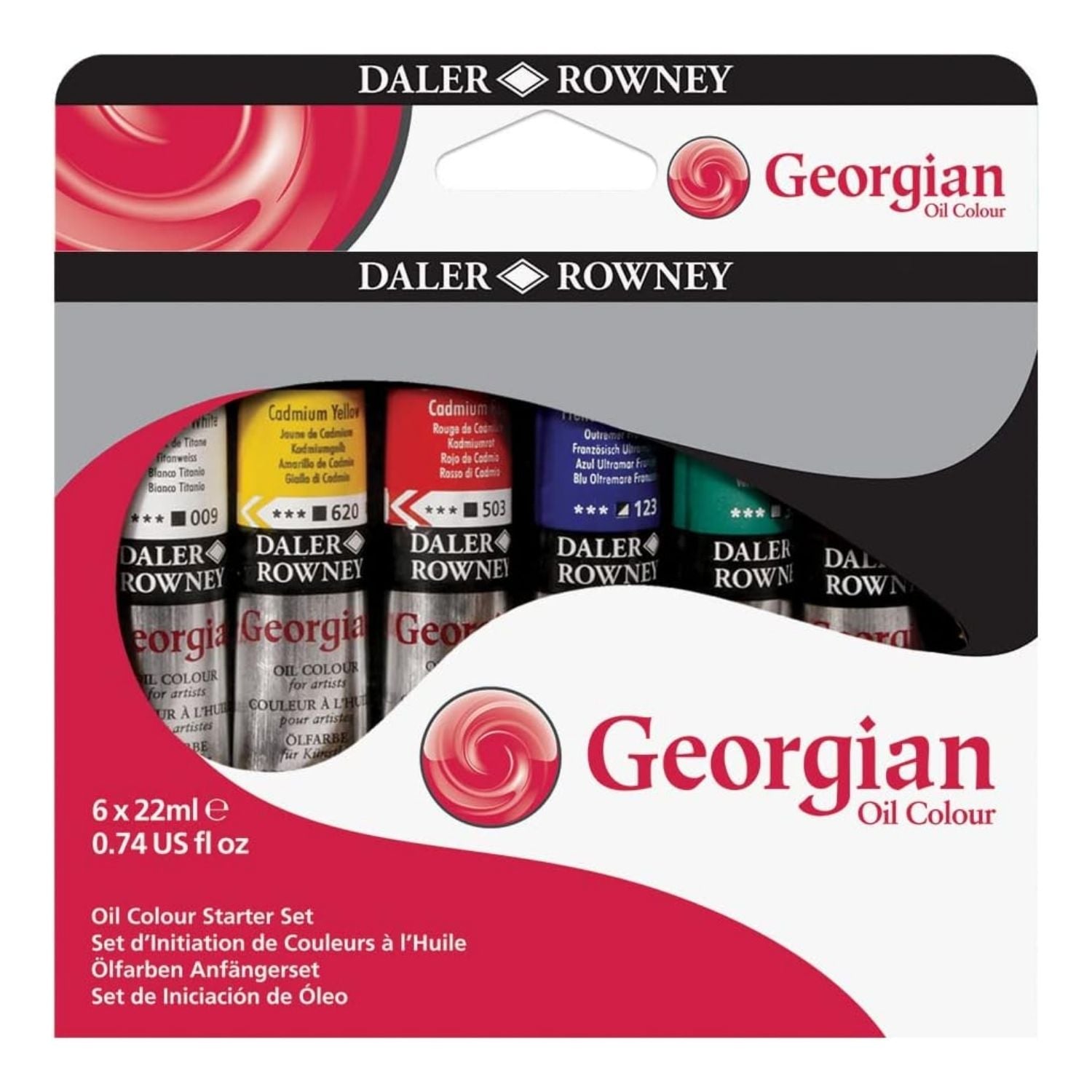 Daler Rowney Georgian Oil Wooden Box Set of Oil Paint Tubes