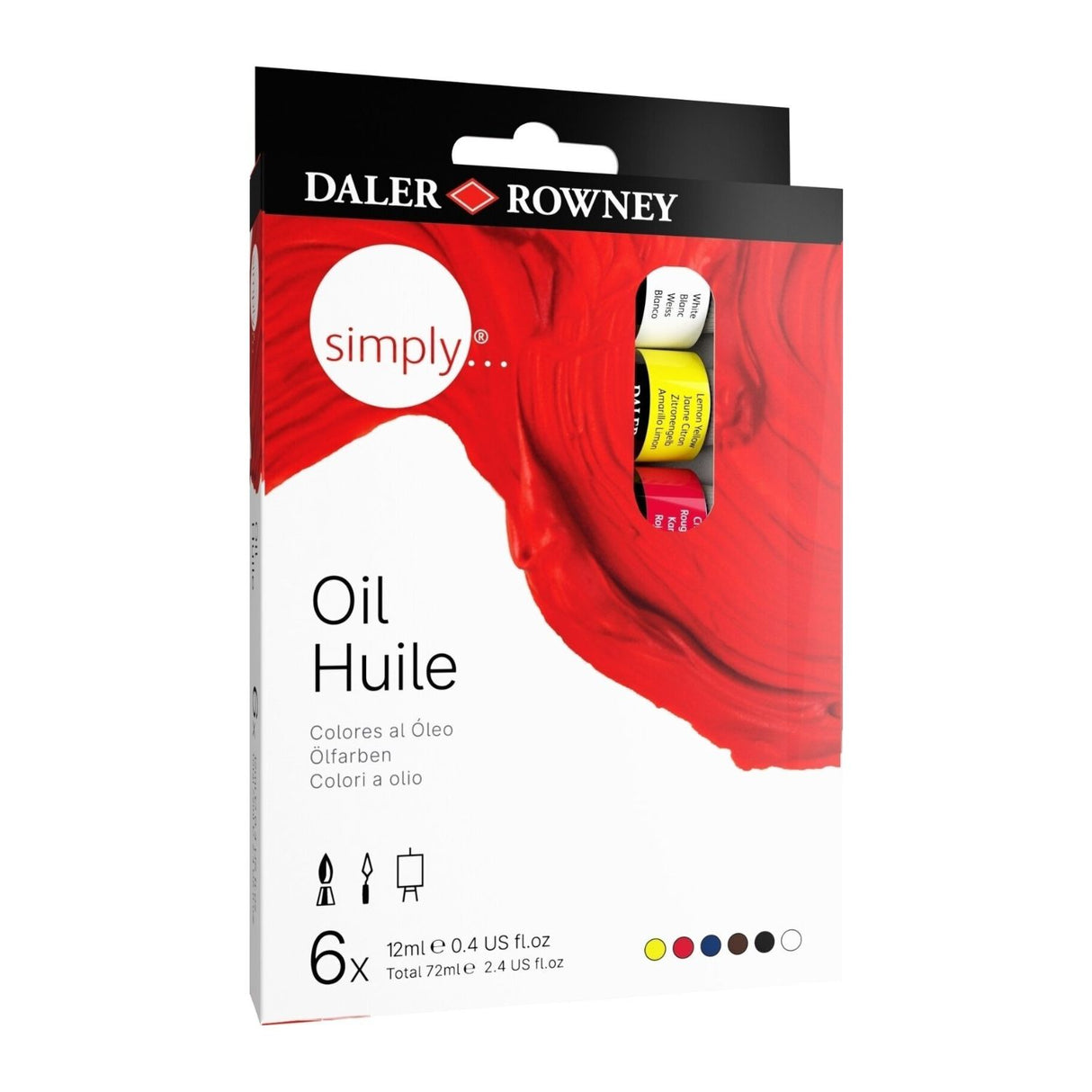 Daler Rowney - Set 6 Óleos Simply 12 ml