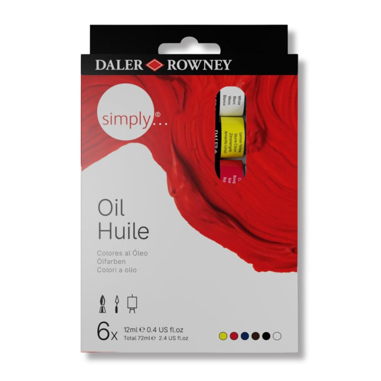 Daler Rowney - Set 6 Óleos Simply 12 ml