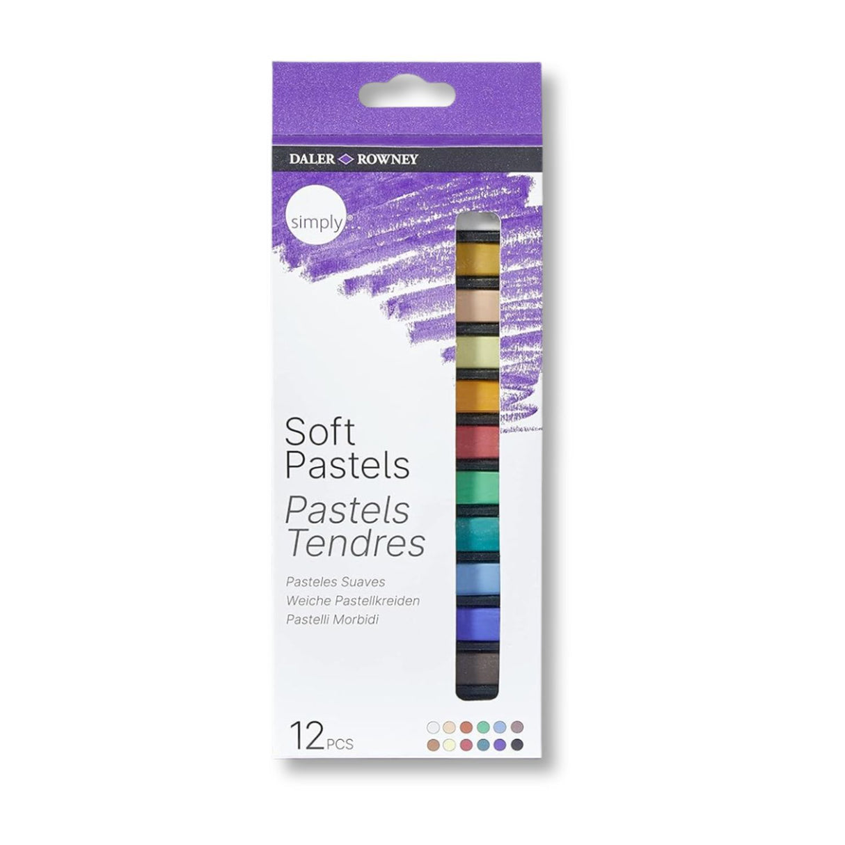 Daler Rowney Simply - Set 12 Pasteles Secos