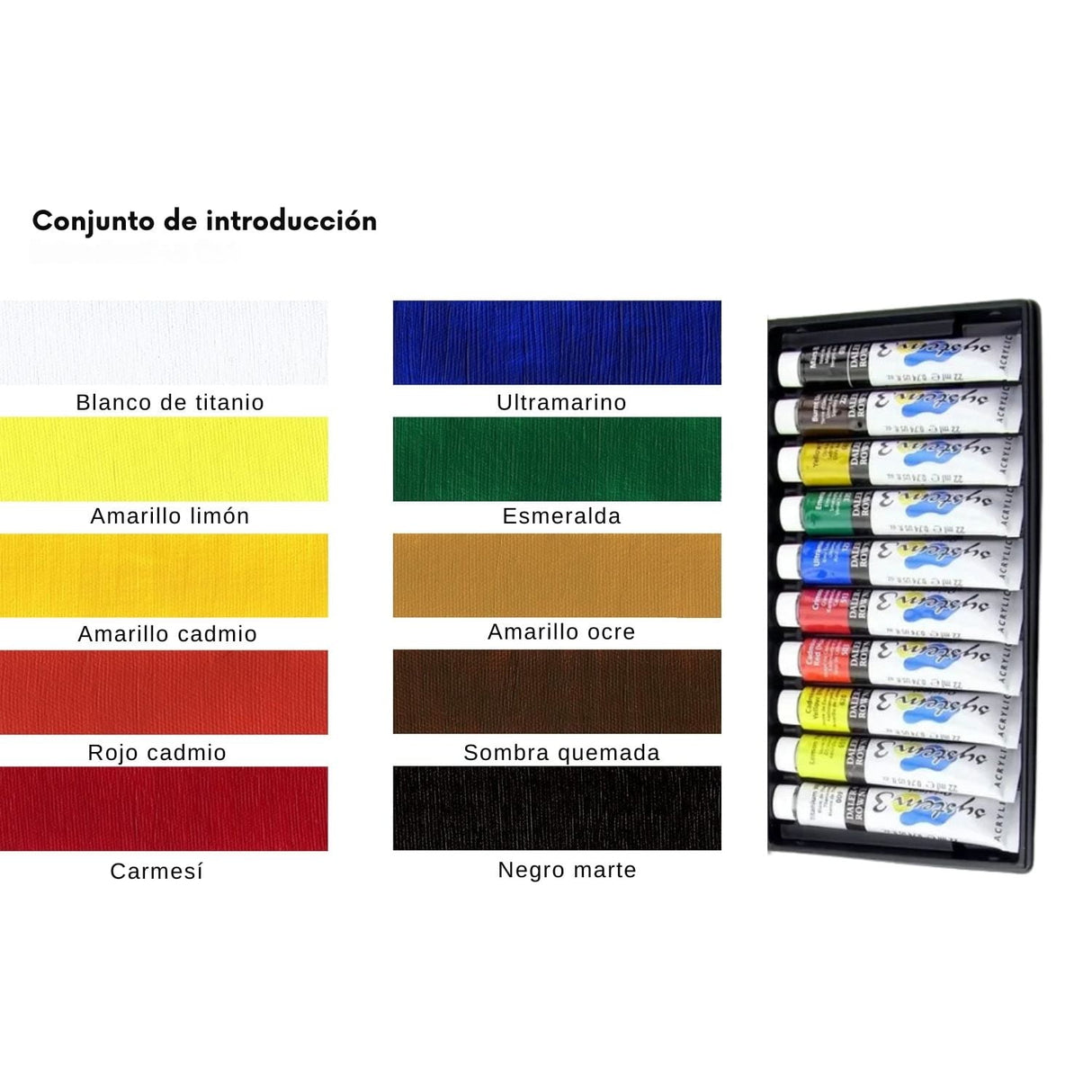 Daler Rowney System 3 - Set 10 Acrílicos 22 ml