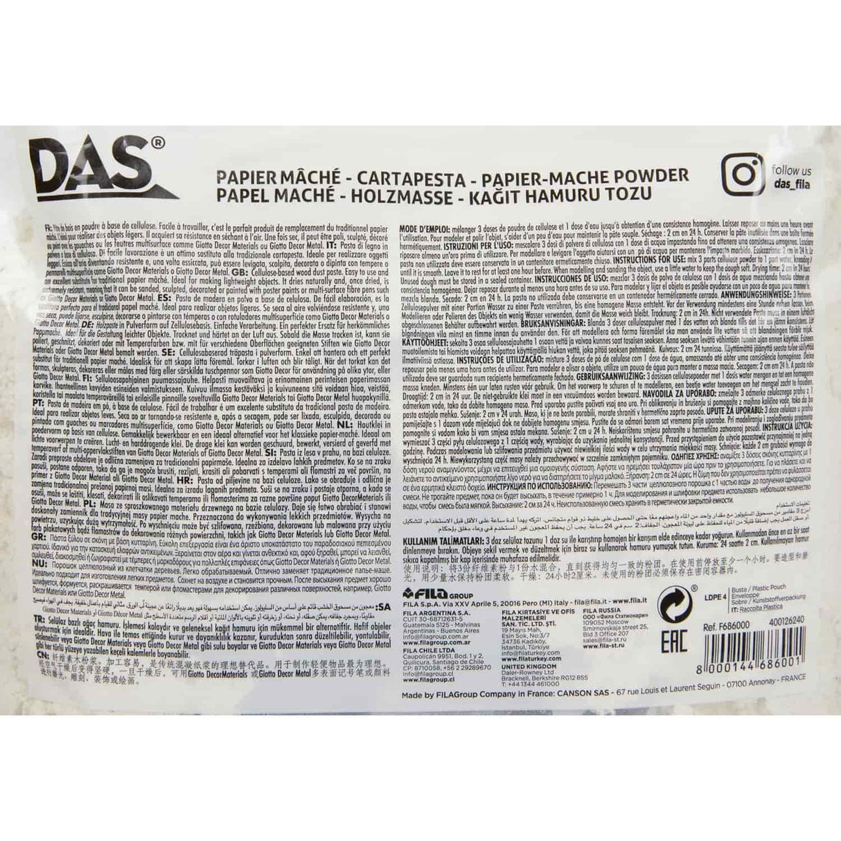 Das - Papel Maché 1 Kilo