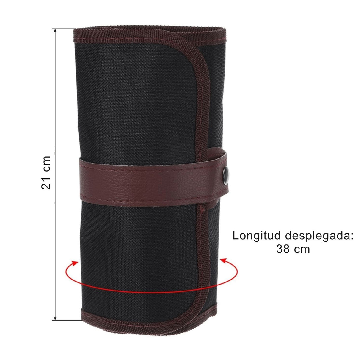 Estuche Enrollable de Lona para 36 Lápices