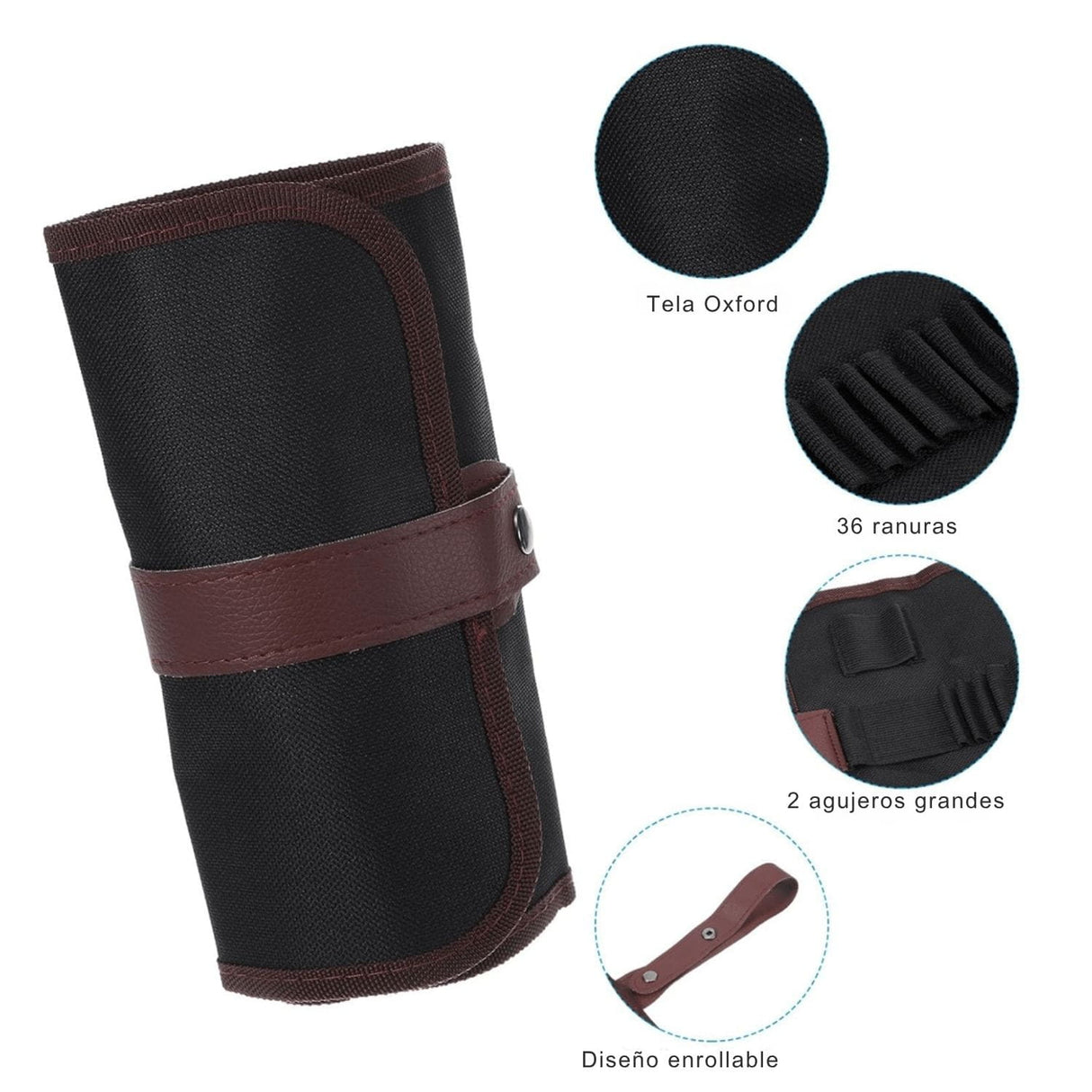 Estuche Enrollable de Lona para 36 Lápices