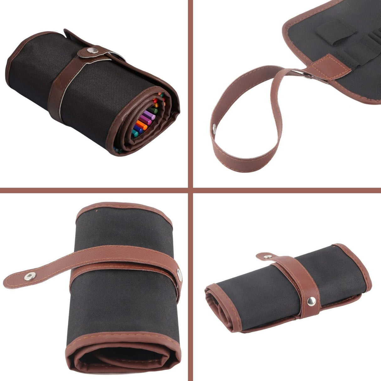 Estuche Enrollable de Lona para 36 Lápices