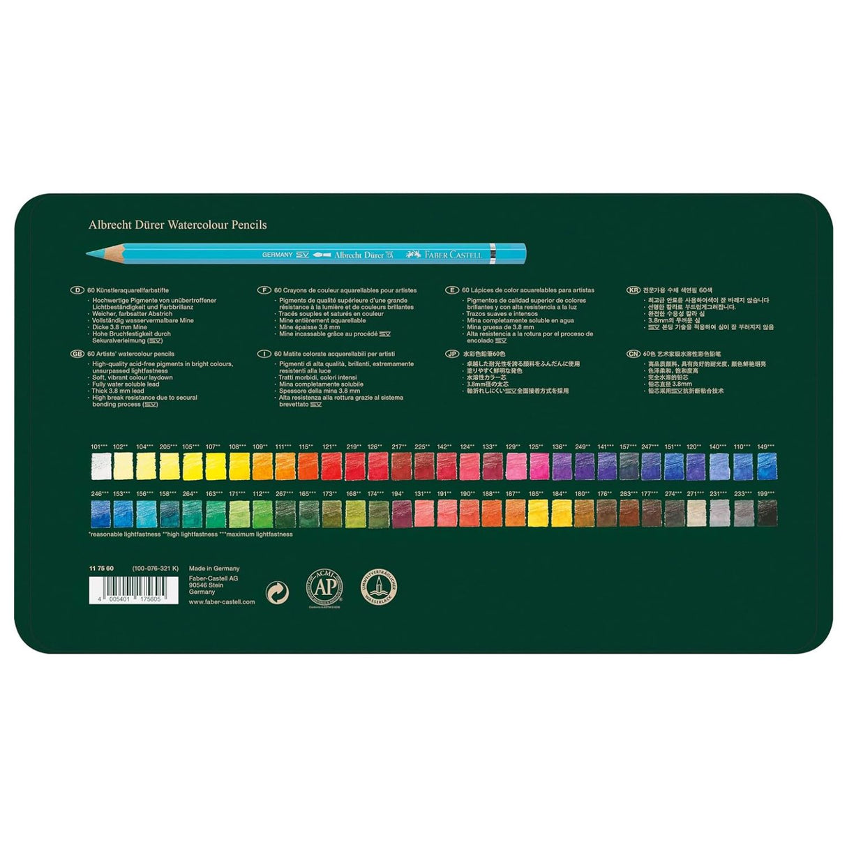 Faber Castell Albrecht Durer - Set 60 Lápices Acuarelables