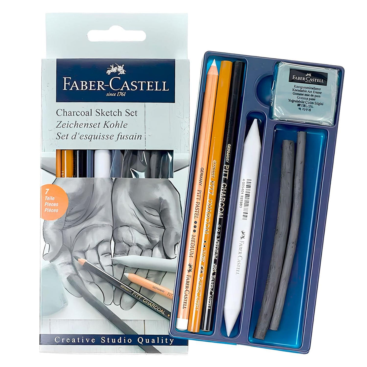 Faber Castell - Kit Dibujo Charcoal Sketch Carboncillo