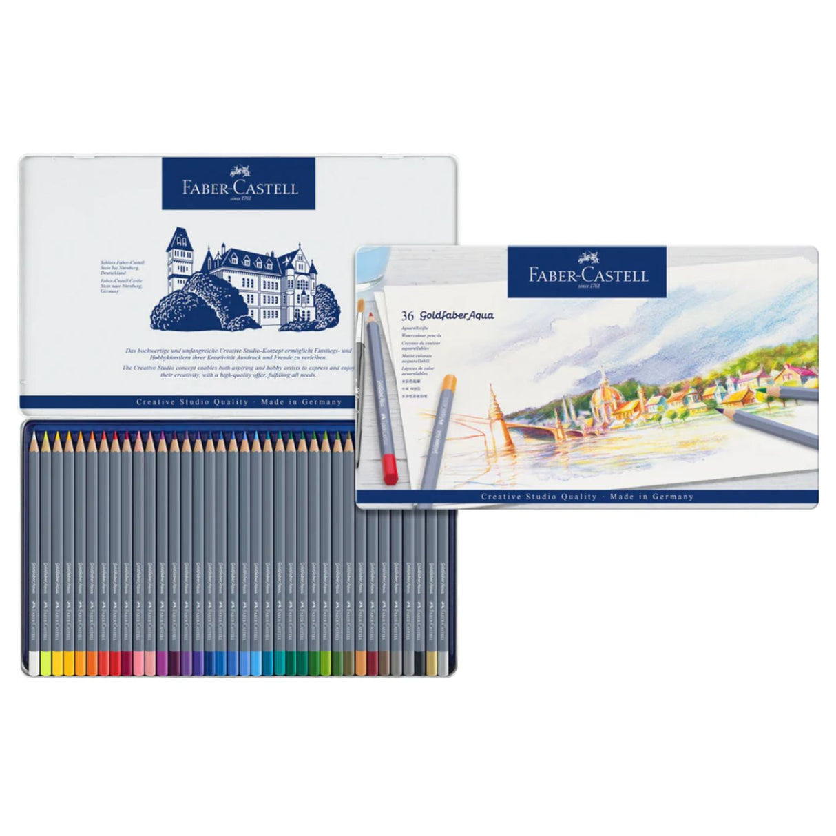 Faber Castell Goldfaber Aqua - Set 36 Lápices de Colores Acuarelables