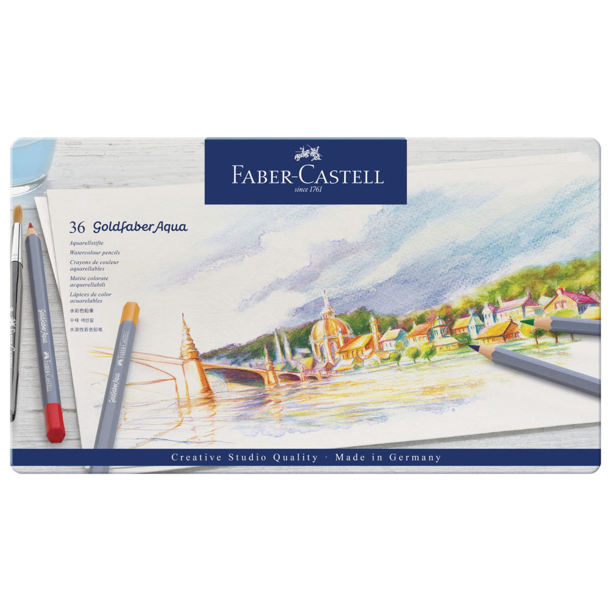 Faber Castell Goldfaber Aqua - Set 36 Lápices de Colores Acuarelables