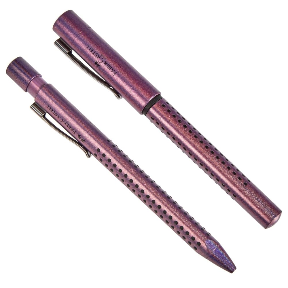Faber Castell Grip 2011 - Kit Pluma M y Bolígrafo 0.7 Glam Edition Violet