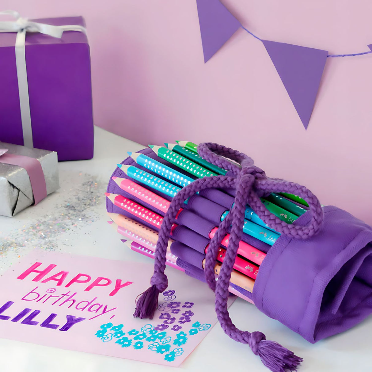 Faber Castell - Kit 20 Lápices de Colores Sparkle con Estuche