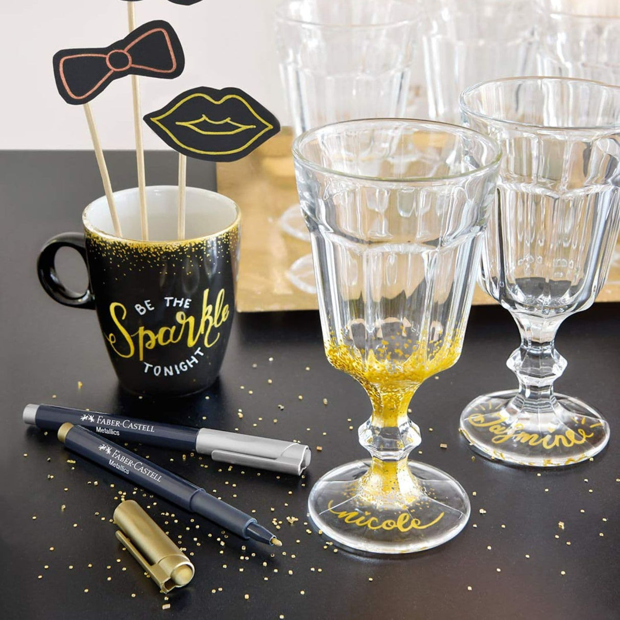 Faber-Castell Metallics - Marcador Plata