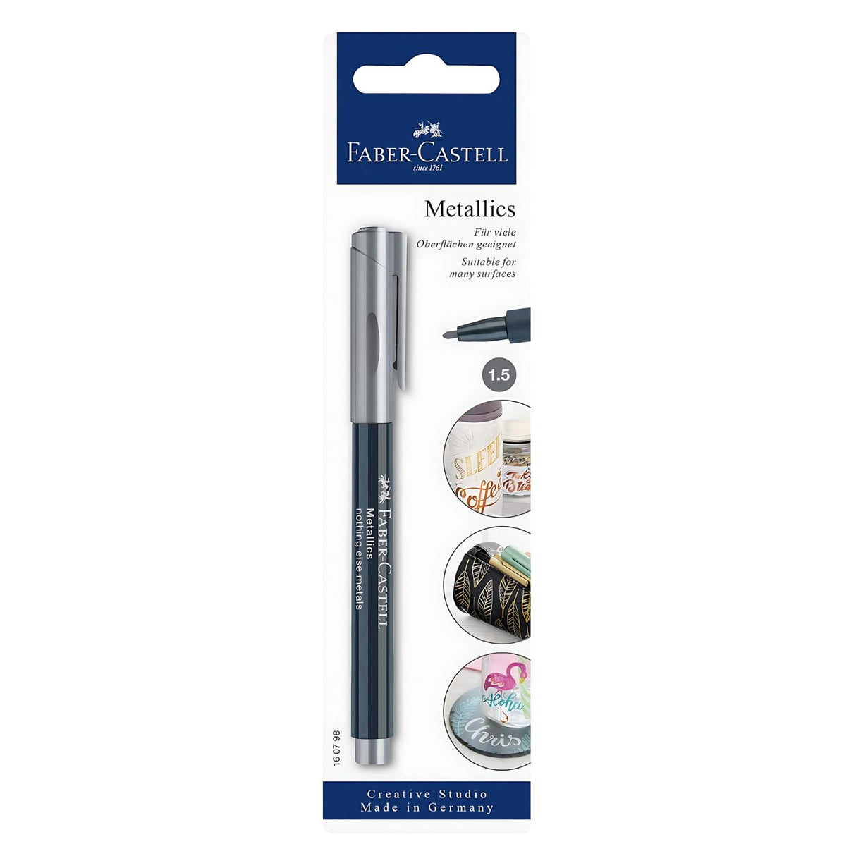 Faber-Castell Metallics - Marcador Plata