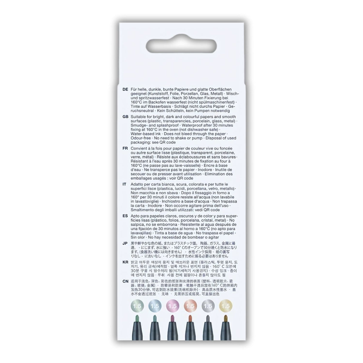 Faber-Castell Metallics - Set 6 Marcadores Multisuperficie