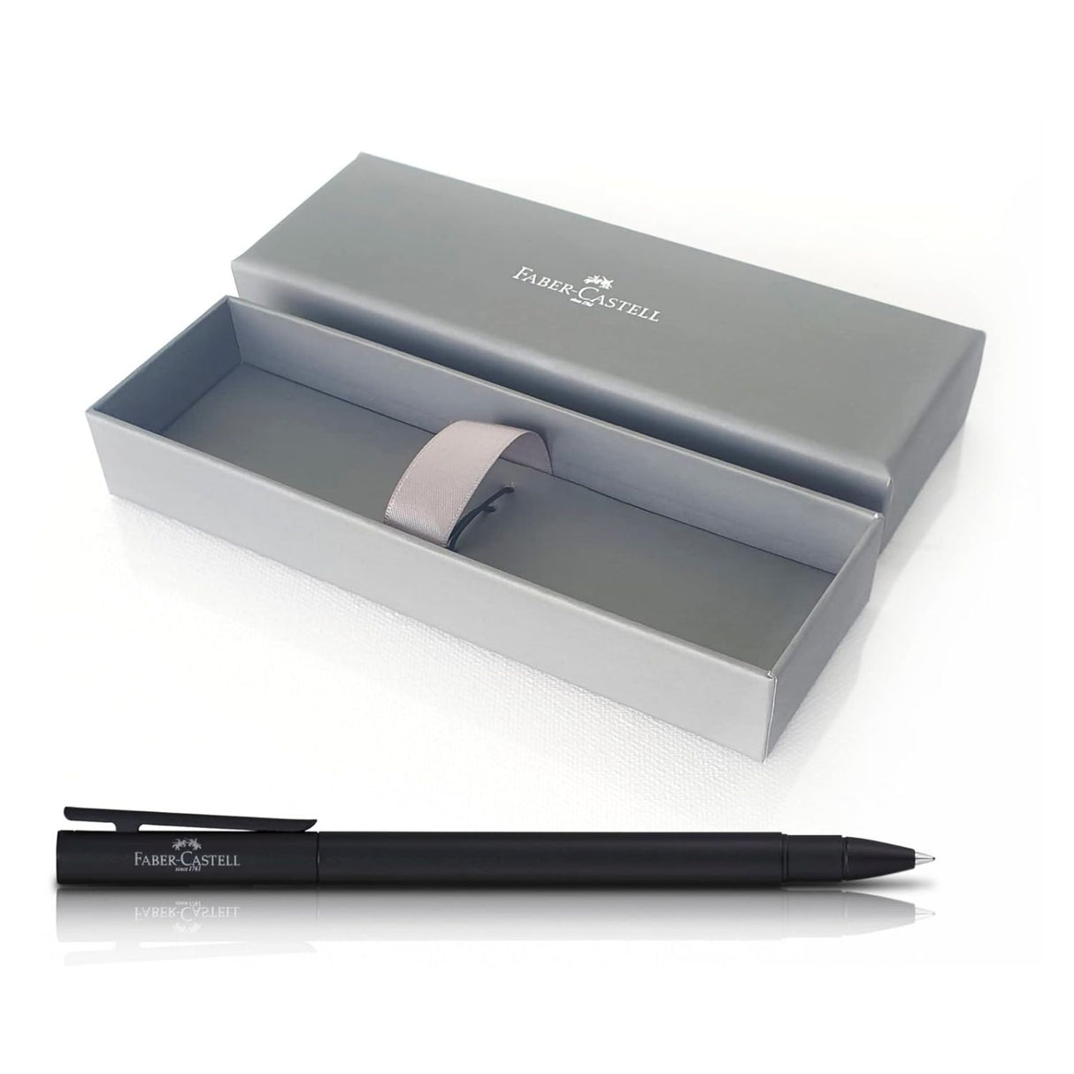 Faber Castell Neo Slim - Bolígrafo Punta M Matte Black