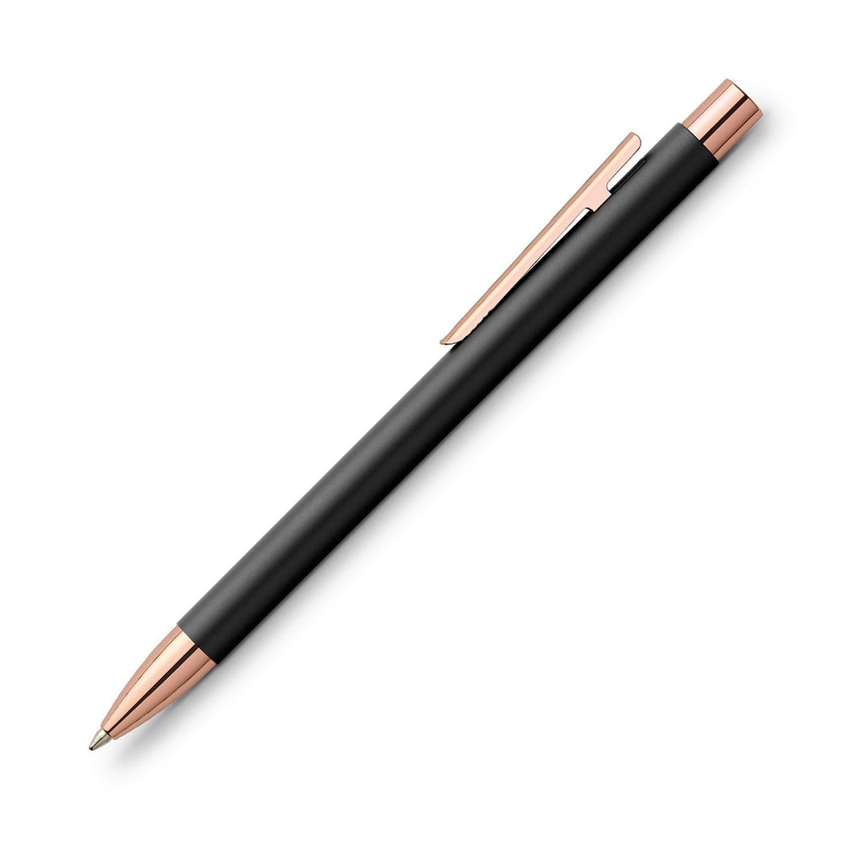 Faber Castell Neo Slim - Bolígrafo Punta M Matte Black Rose Gold