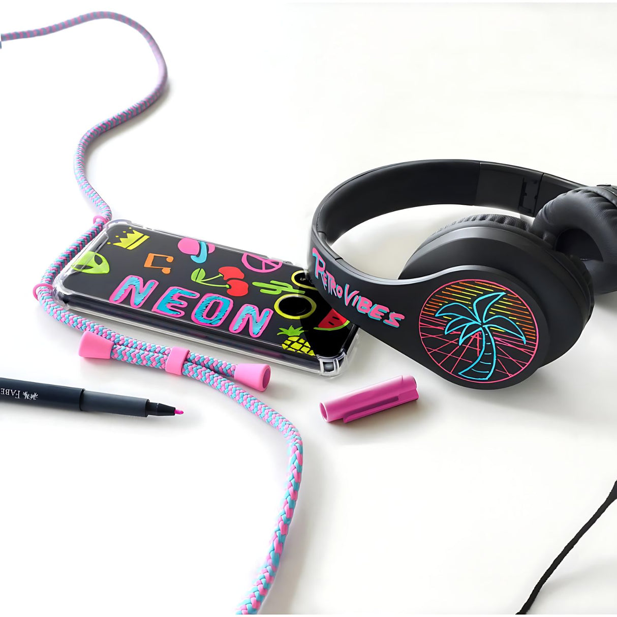 Faber Castell Neon Marker - Set 6 Marcadores Punta Media