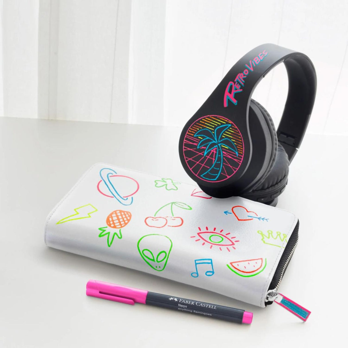 Faber Castell Neon Marker - Set 6 Marcadores Punta Media