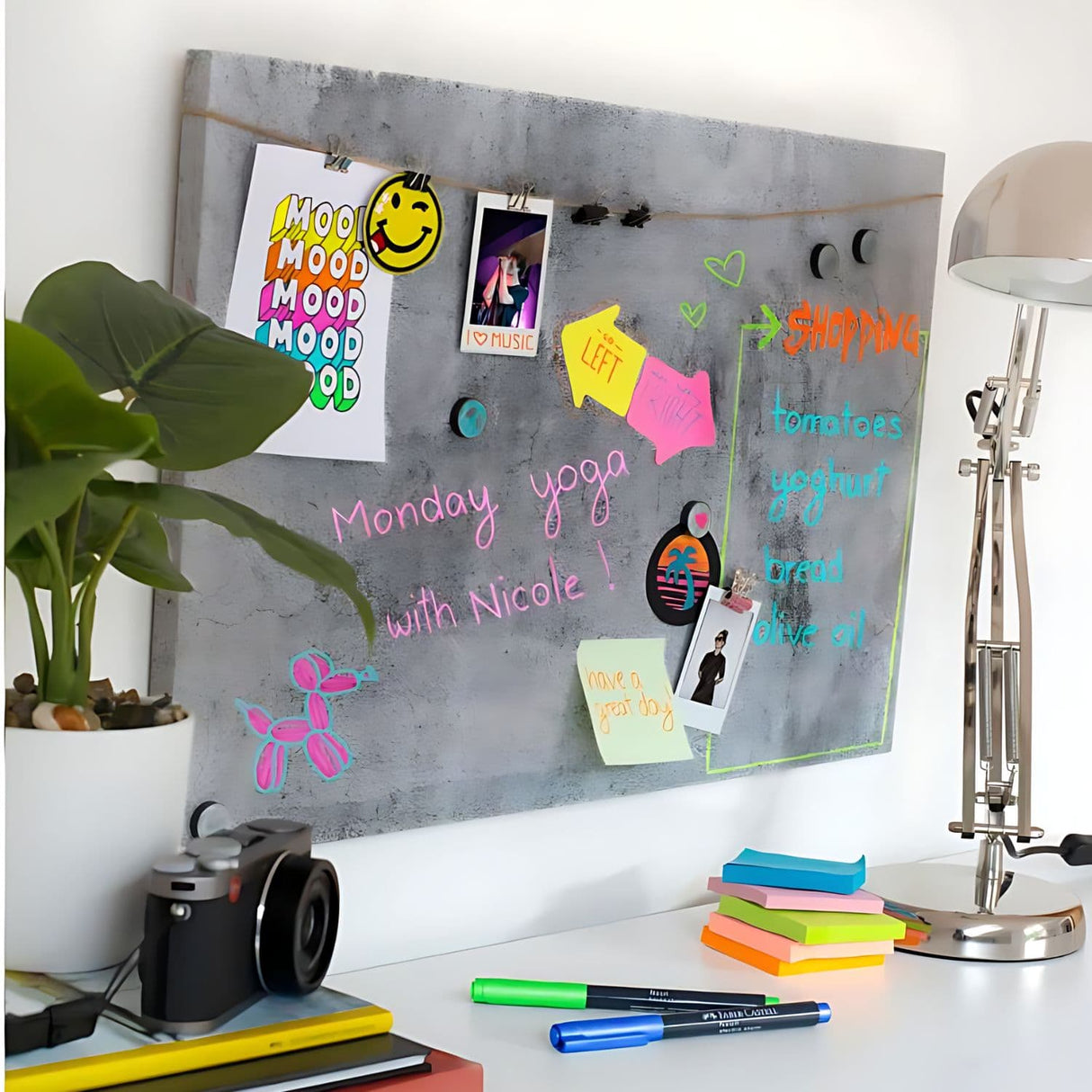 Faber Castell Neon Marker - Set 6 Marcadores Punta Media