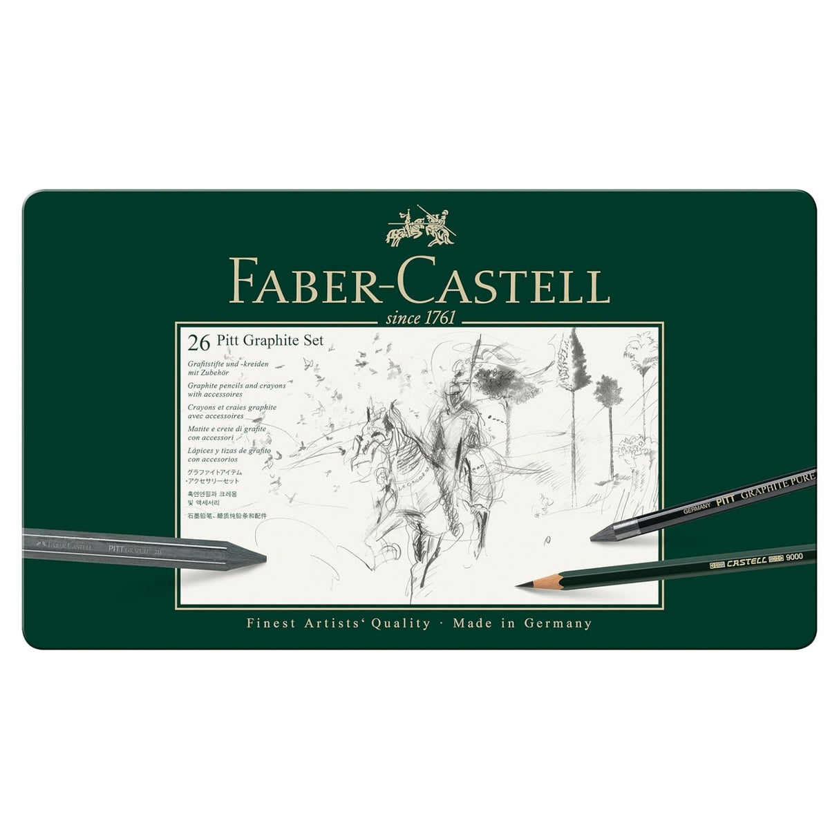 Faber-Castell Pitt Graphite - Kit Grafito 26 Piezas