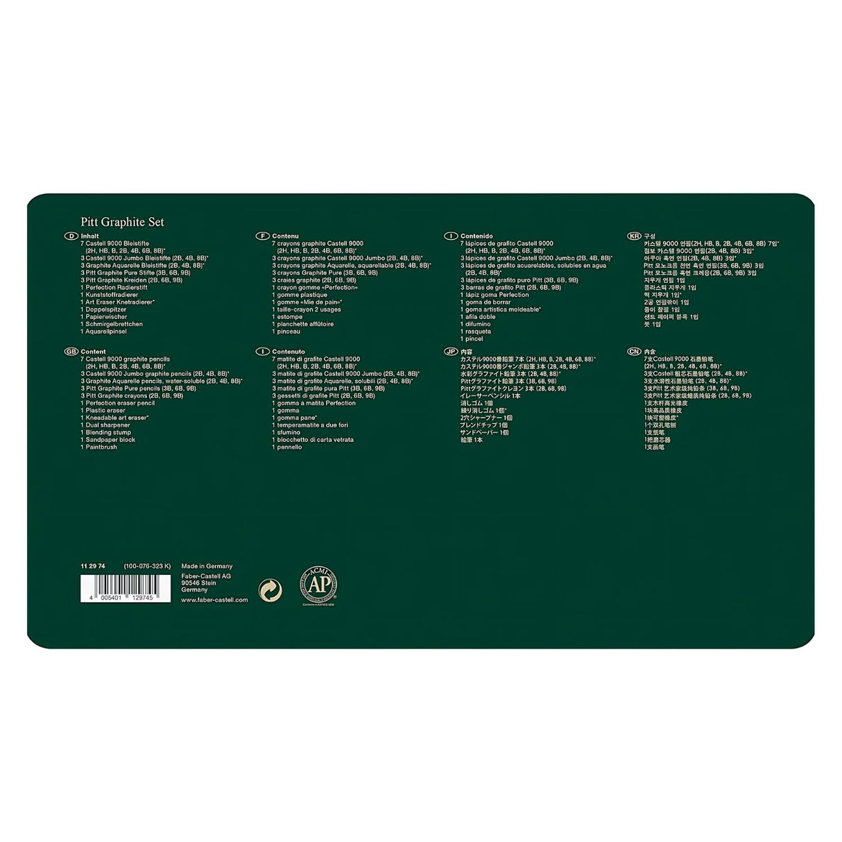 Faber-Castell Pitt Graphite - Kit Grafito 26 Piezas