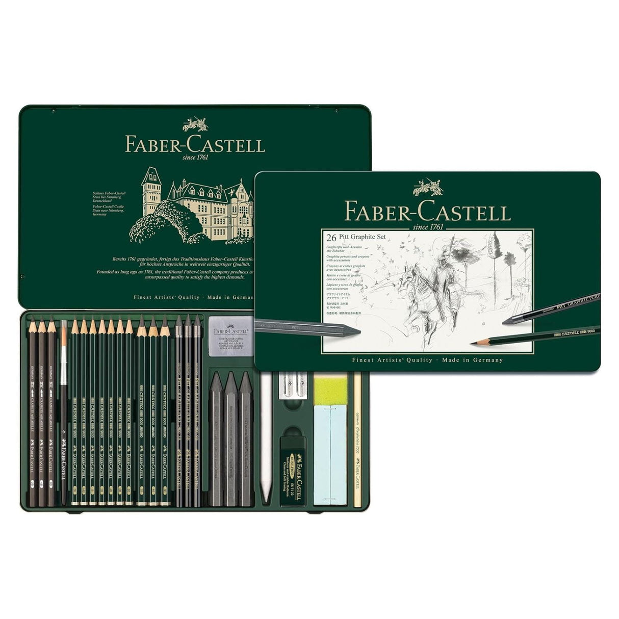 Faber-Castell Pitt Graphite - Kit Grafito 26 Piezas
