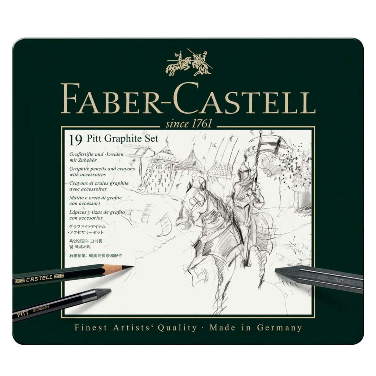 Faber Castell Pitt Graphite - Kit Grafito Lápices y Accesorios
