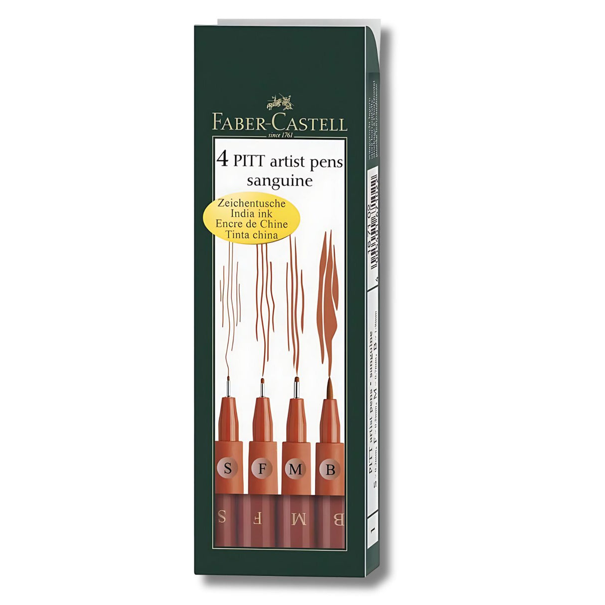 Faber-Castell Pitt - Set 4 Tiralíneas Sanguina