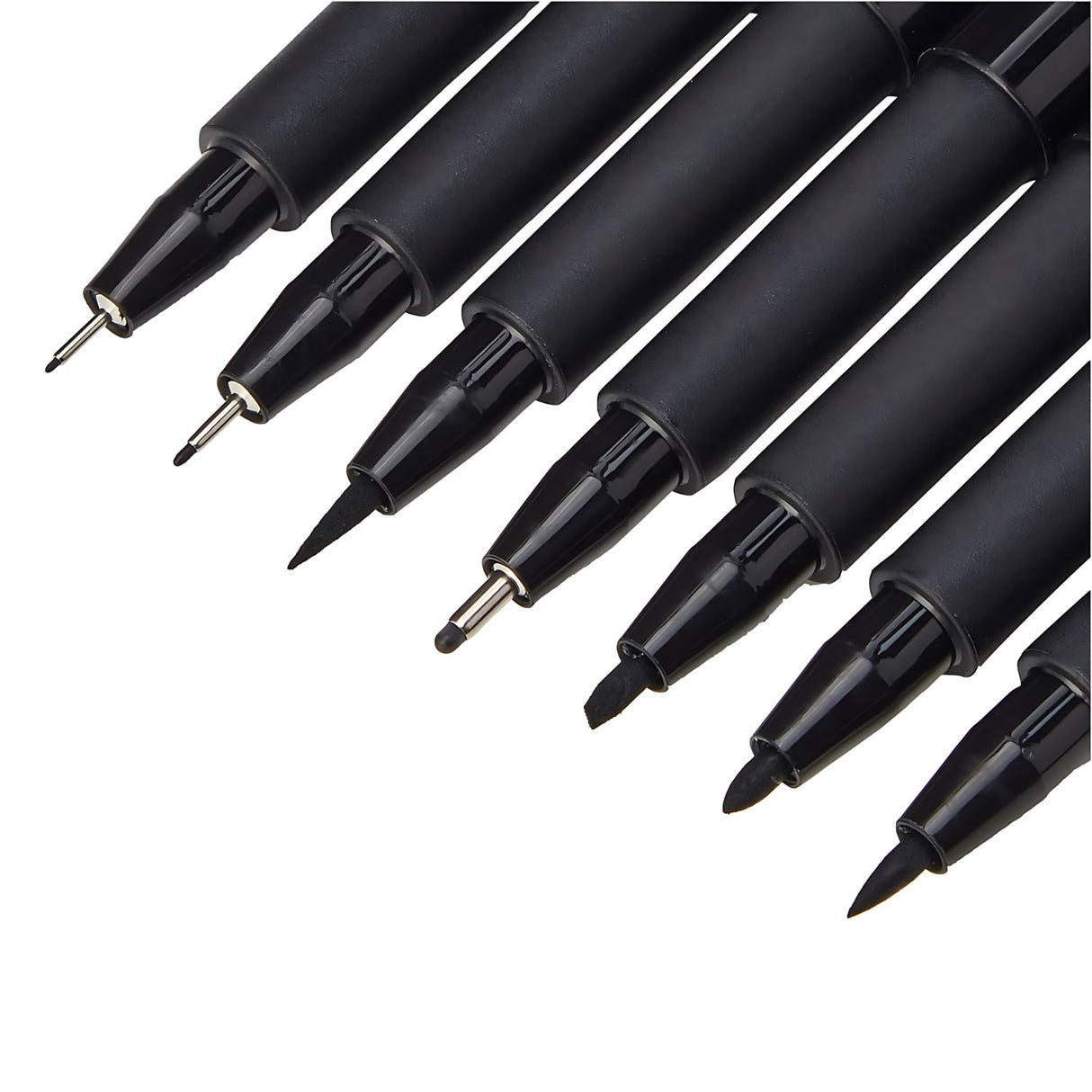 Faber-Castell Pitt - Set 8 Tiralíneas Negro Surtidos