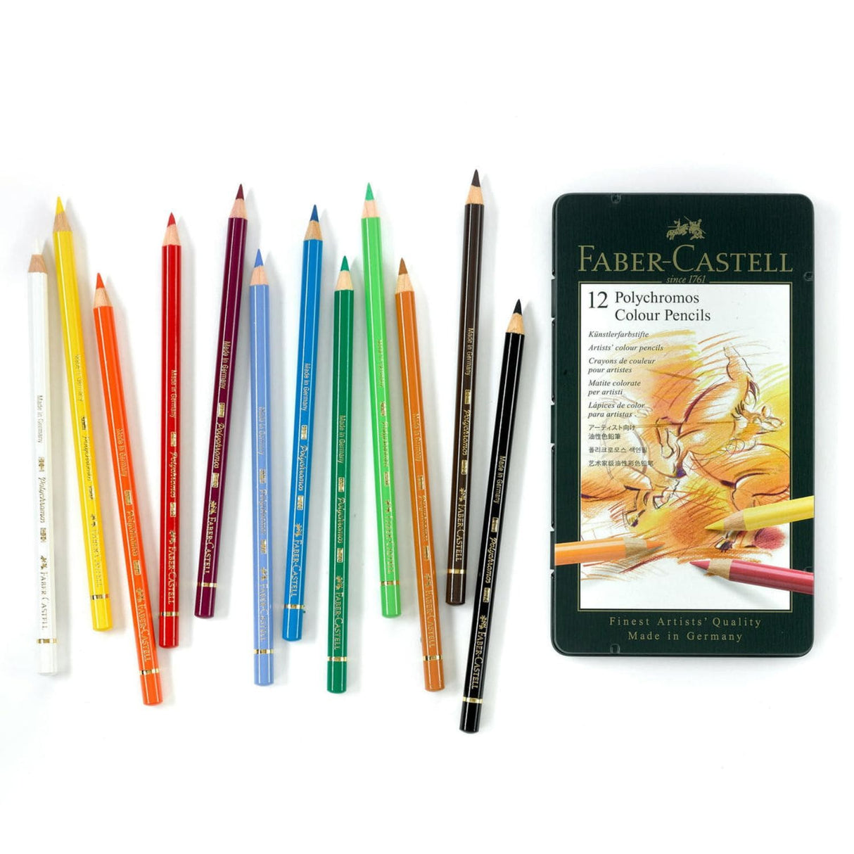 Faber Castell Polychromos - Set 12 Lápices