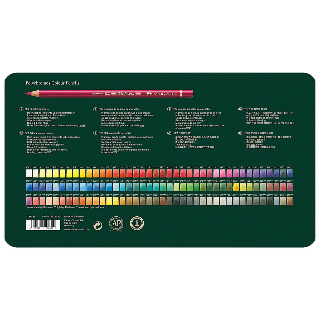 Faber Castell Polychromos - Set 120 Lápices de Colores