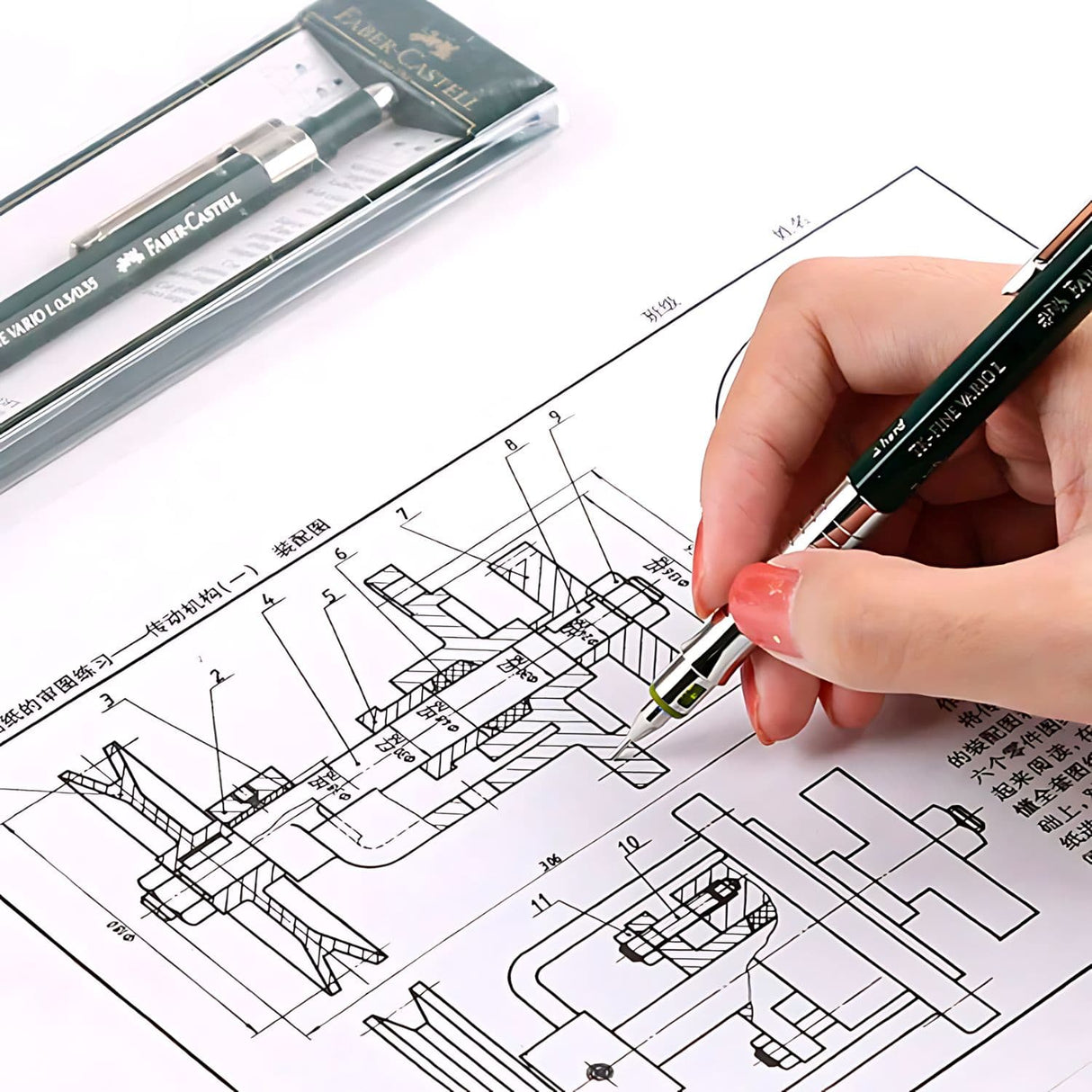 Faber Castell - Portaminas TK Fine Vario L 0,7 mm