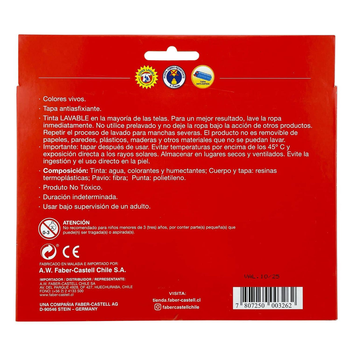 Faber Castell - Set 12 Marcadores Jumbo