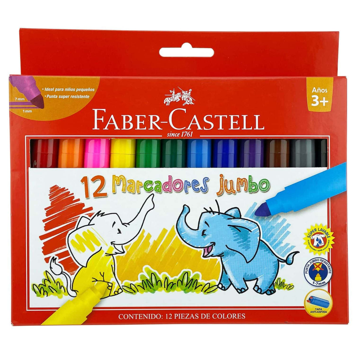 Faber Castell - Set 12 Marcadores Jumbo