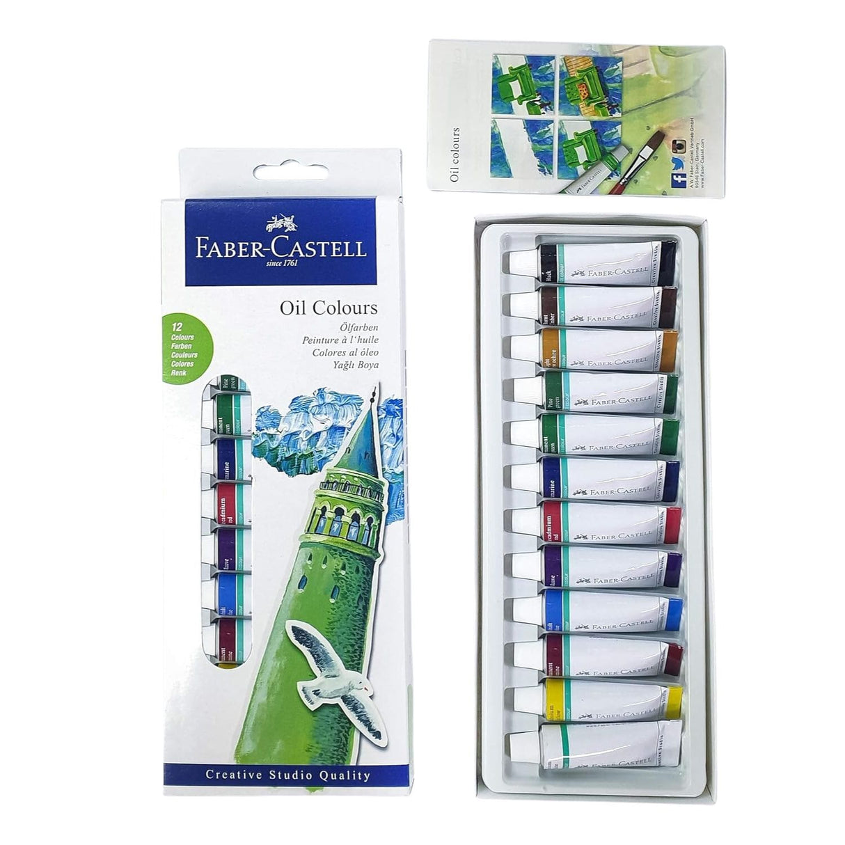 Faber-Castell - Set 12 Pintura al Óleo Starter Kit Oil