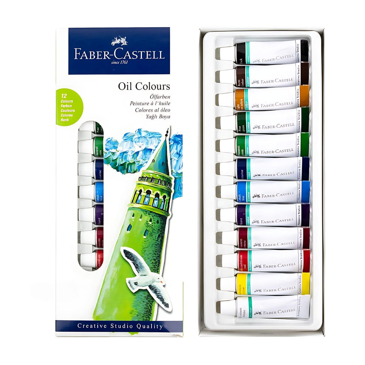 Faber-Castell - Set 12 Pintura al Óleo Starter Kit Oil