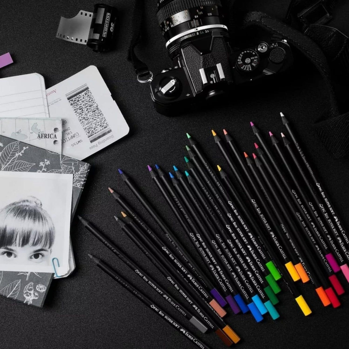 Faber Castell SuperSoft - Set 120 Lápices de Colores Caja Metálica