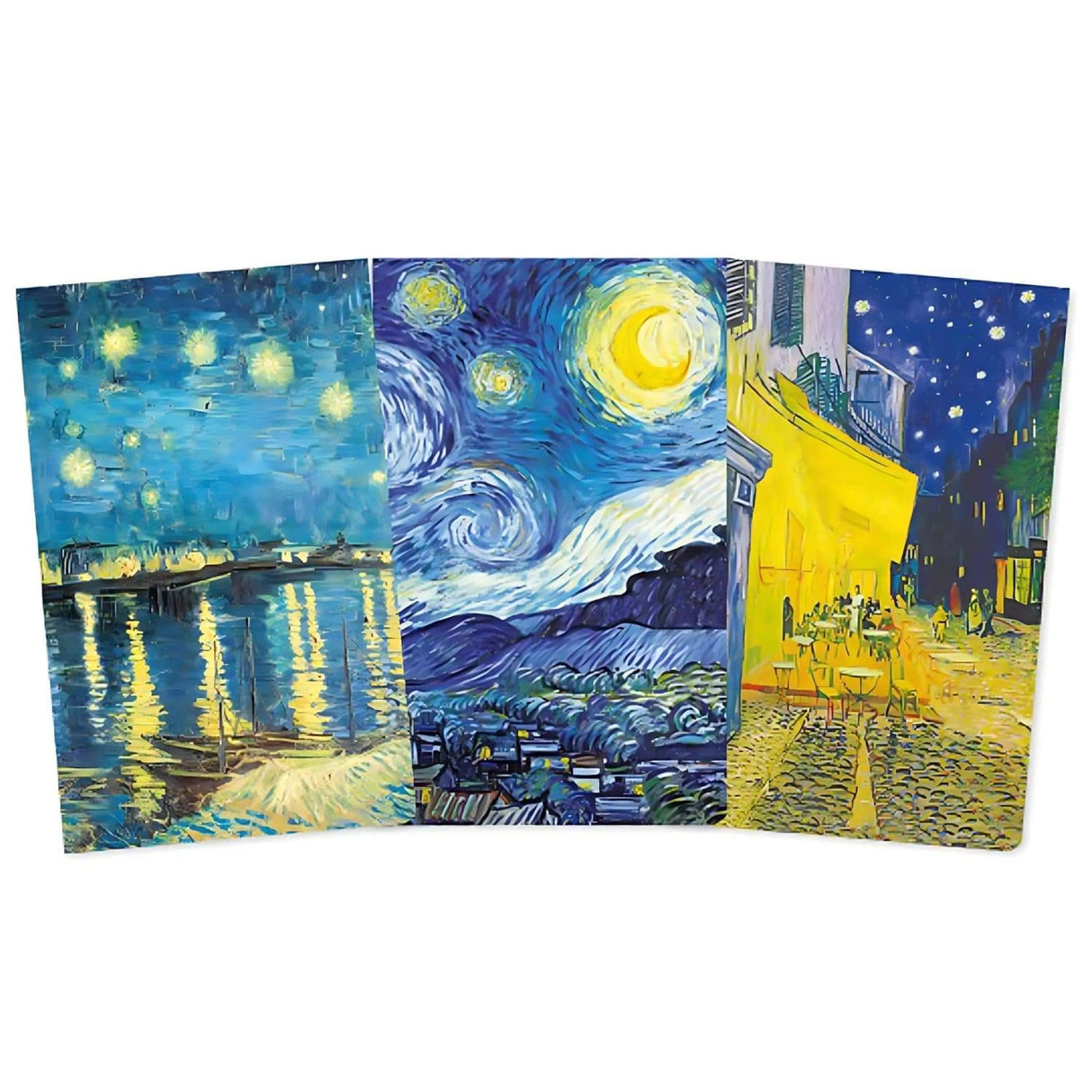 Flame Tree - Set 3 Libretas Mini, Líneas y Lisa Vincent Van Gogh