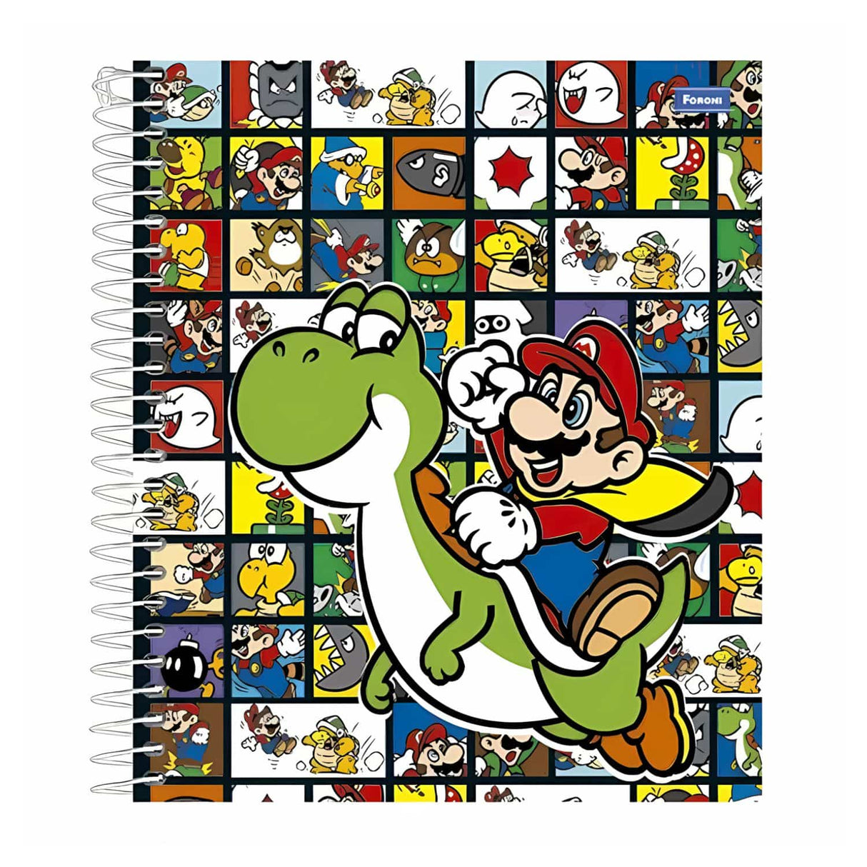 Foroni - Cuaderno Triple Nintendo 120 hojas Mario Bros New