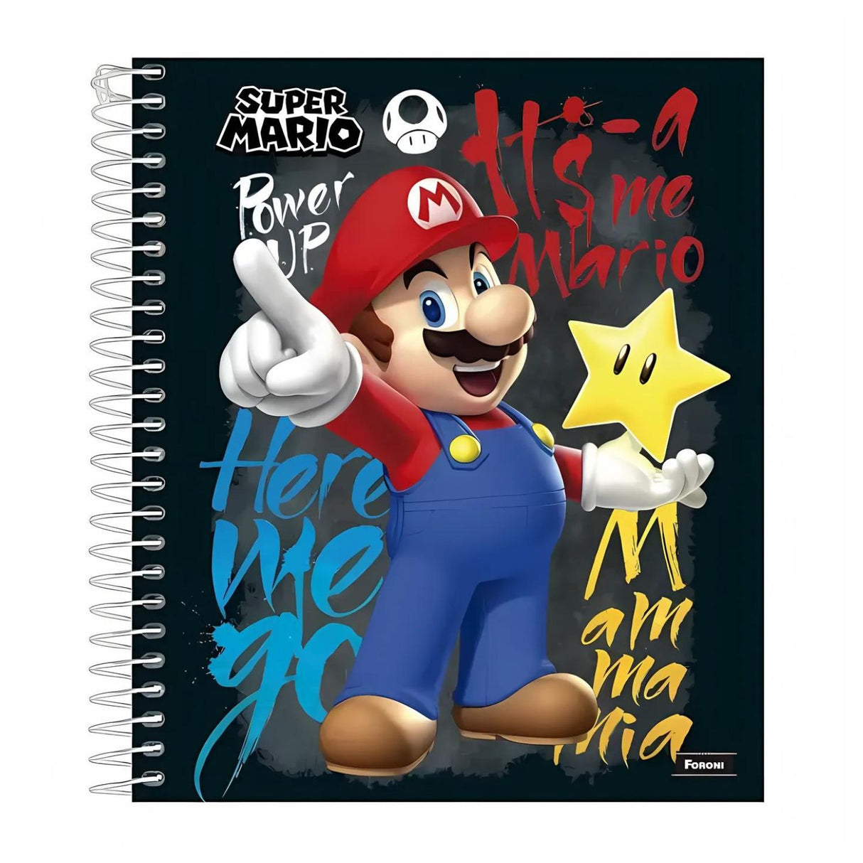 Foroni - Cuaderno Triple Nintendo 120 hojas Mario Bros New