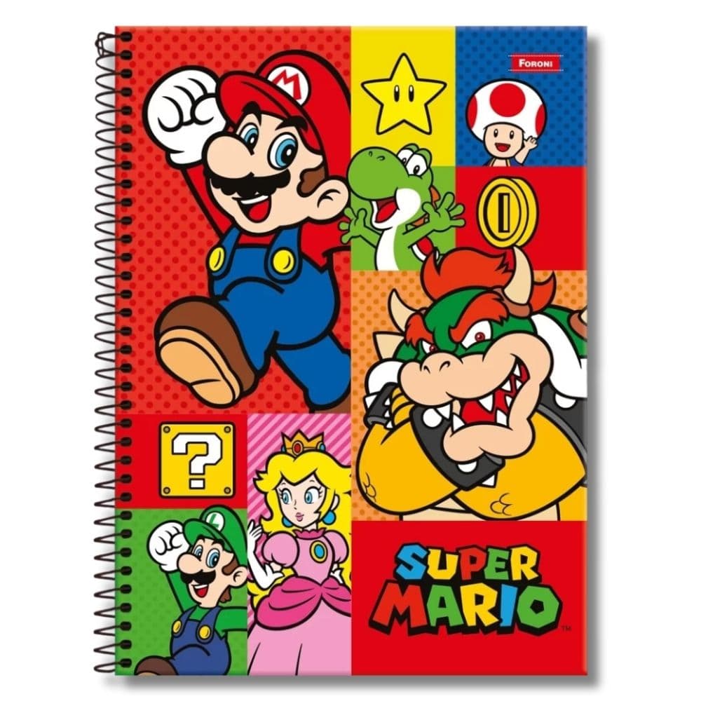 Foroni - Cuaderno Triple Nintendo 150 hojas Mario Bros