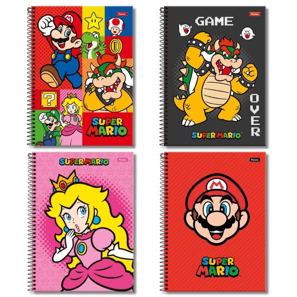 Foroni - Cuaderno Triple Nintendo 150 hojas Mario Bros