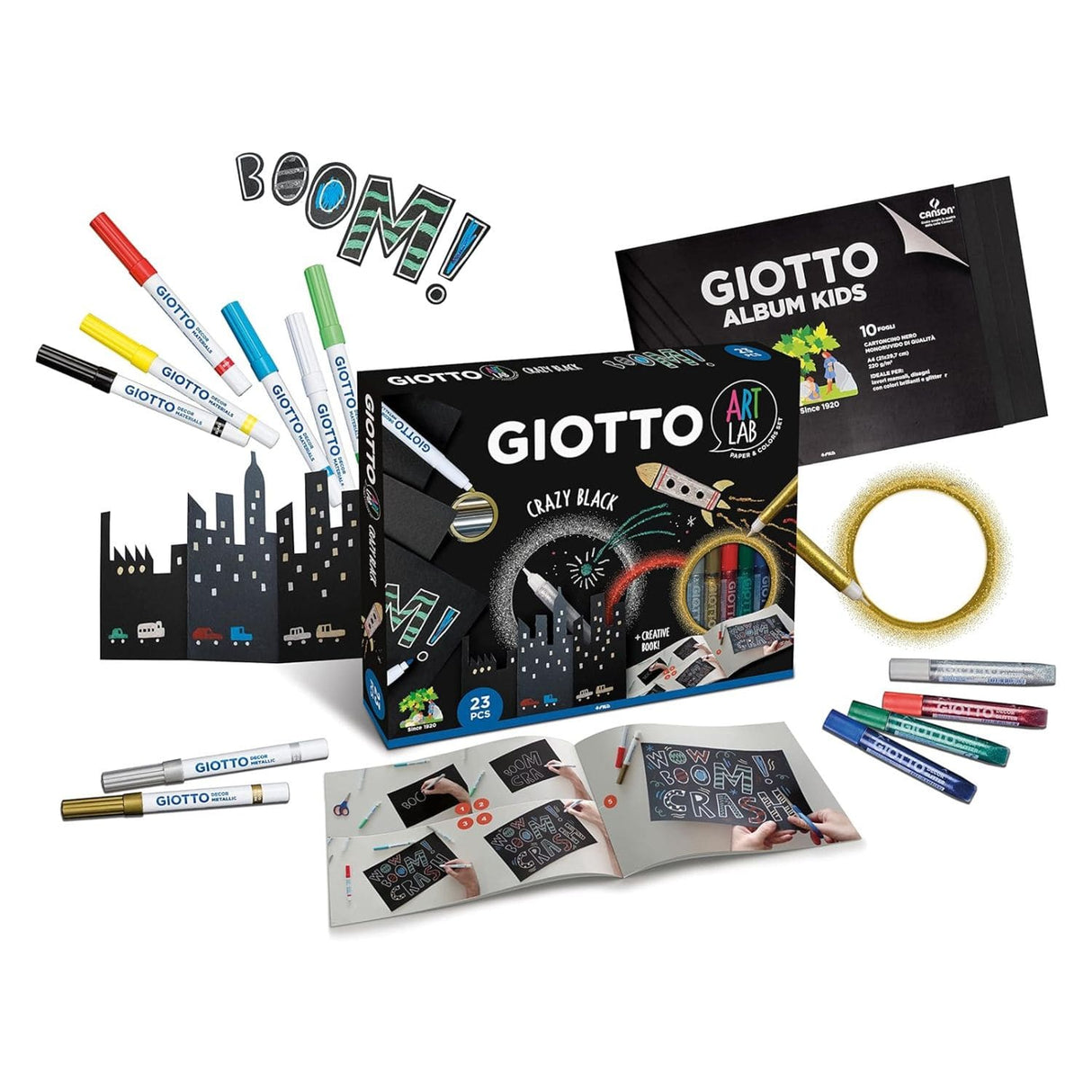 Giotto Art Lab - Kit Lápices Crazy Black