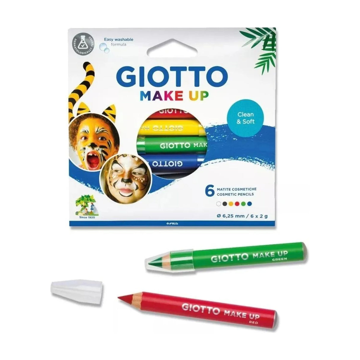 Giotto Make Up - Set 6 Pinta Carita Colores Clásicos
