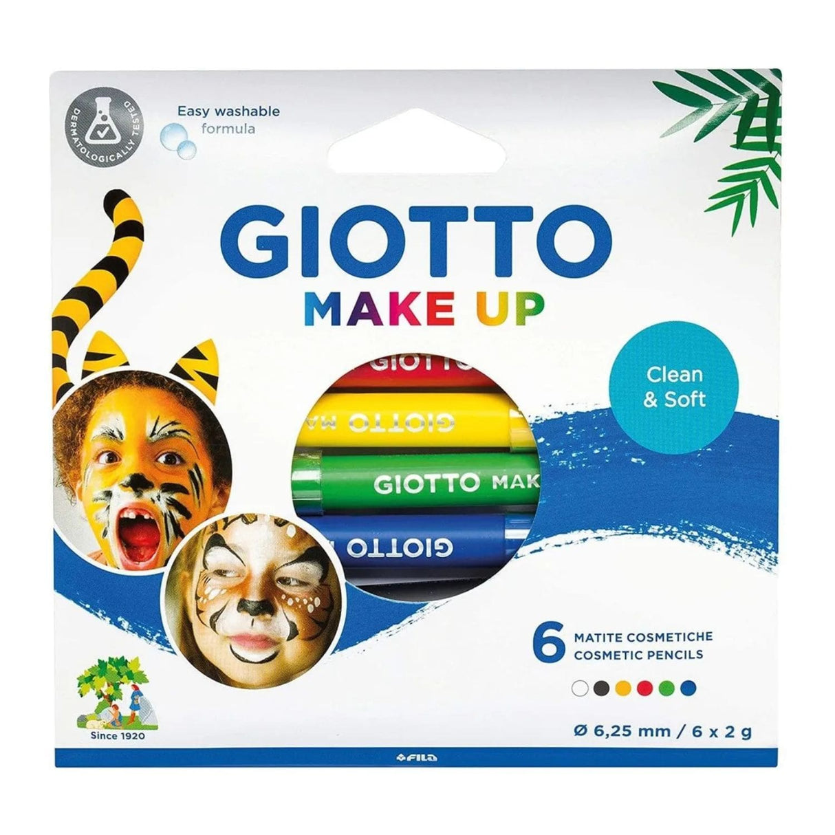 Giotto Make Up - Set 6 Pinta Carita Colores Clásicos