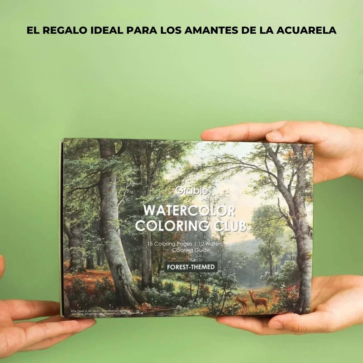 Grabie Coloring Club - Kit Acuarelas Forest Libreta y Libro